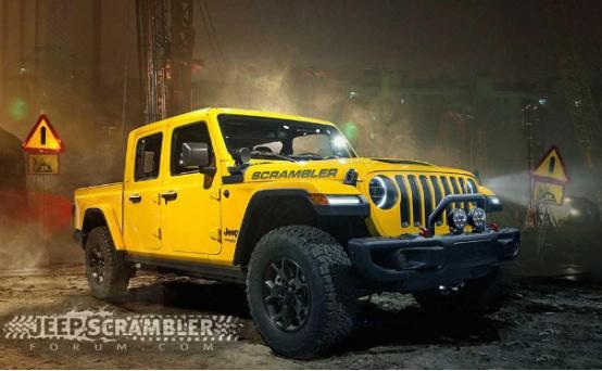 Jeep Scrambler渲染基于内部人员的提示