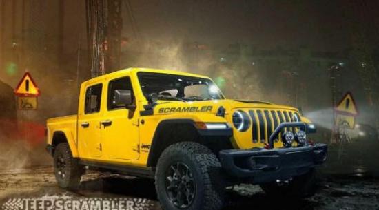 Jeep Scrambler渲染基于内部人员的提示