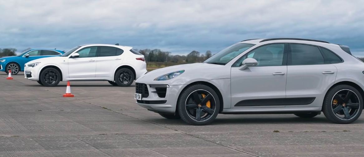 Macan Turbo，RS Q3和Alfa Stelvio Drag Dace进行淘汰赛