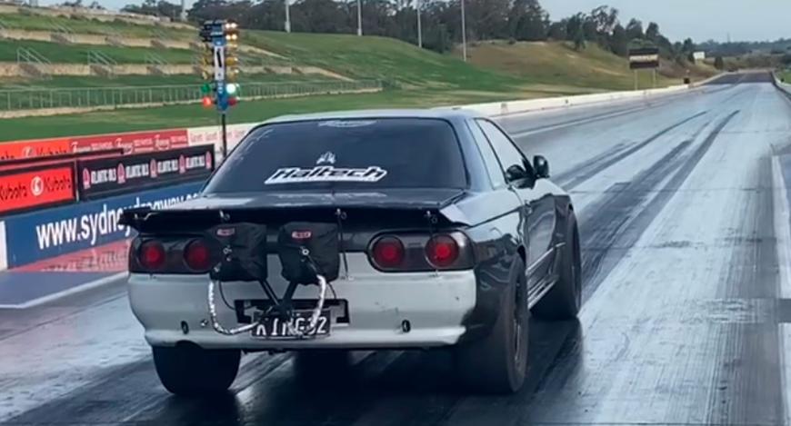 R32日产Skyline GT-R Drag Racing世界纪录：6.47秒，219.94 MPH