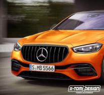 全新2021年梅赛德斯-奔驰S级轿车获得虚拟AMG S63改造